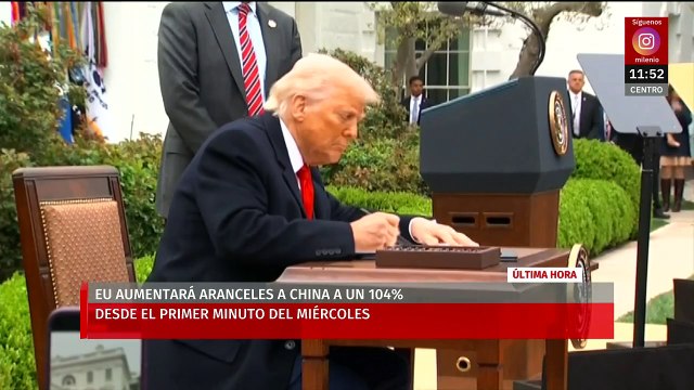Estados Unidos aumentará aranceles a China a un 104%