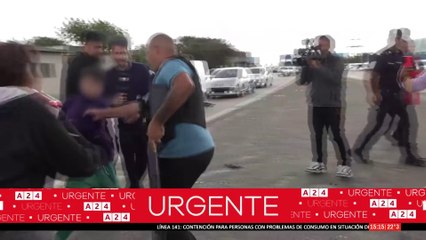 UN NIÑO QUISO APUÑALAR A UN POLICÍA EN EL CORTE DE BERNAL