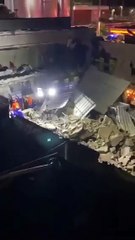 Así quedó la discoteca Jet Set tras derrumbarse el techo de la infraestructura.