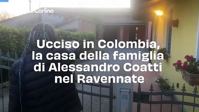 Ucciso in Colombia, la casa della famiglia di Alessandro Coatti nel Ravennate