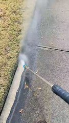 Filthy driveway! 😳Step ya game up son! 💪🏼💯#lawncare#pressurewashing #asmr#satisfying #foryou