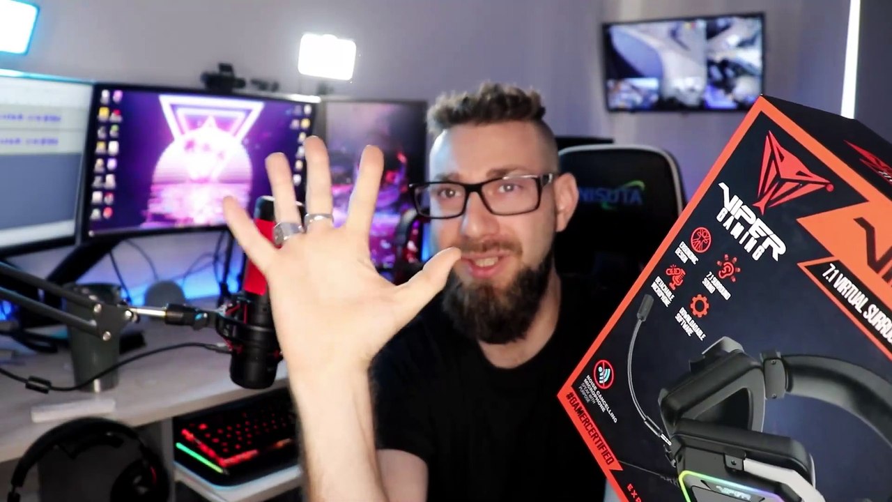 Auriculares GAMER con SONIDO 7.1 | Cambia VOCES en VIVO | Viper Patriot 380