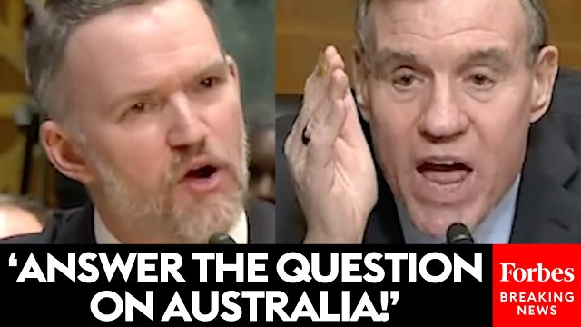 Mark Warner Explodes At Trade Rep Over Trump Imposing Tariffs On Australia Despite Trade Surplus