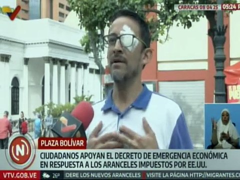 Caraqueños rechazan las nuevas medidas arancelarias impuestas por EE. UU. a escala mundial