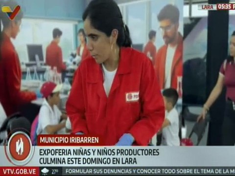 Lara | Jóvenes estudiantes continúan aprendiendo en la ExpoFeria Niñas y Niños Productores 2025