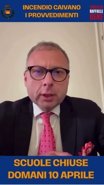 Casoria (NA) - Bene: Incendio a Caivano. DOMANI SCUOLE CHIUSE A CASORIA (09.04.25)