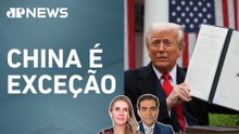 Trump recua nas tarifas para grande parte do mundo; Deysi Cioccari e Cristiano Vilela analisam