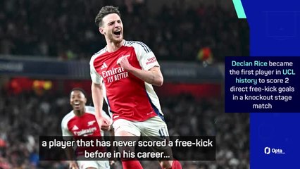 'What are the odds?!' - Arteta shocked and impressed with Rice's heroics against Madrid