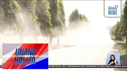 Ilang kalsada, nabalot ng makapal na abo kasunod ng pagputok ng Bulkang Kanlaon | Unang Balita