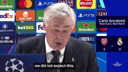 'We did not expect this' - Ancelotti reacts to thrashing at the Emirates