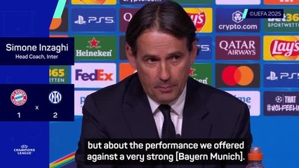 Inter 'happy' with UCL win at 'very strong' Bayern - Inzaghi