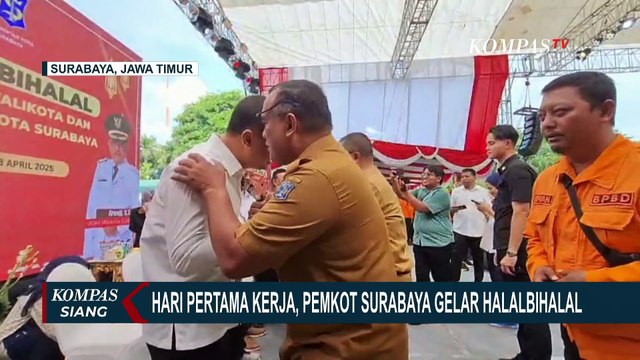 Pemkot Surabaya Gelar Halal Bihalal di Hari Pertama Masuk Kerja Usai Libur Lebaran