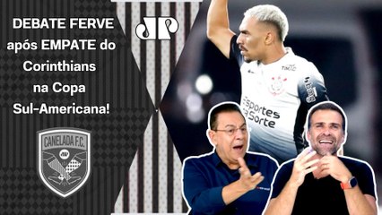 "QUÊ??? ESQUECE ISSO, cara! EU CRAVO que o Corinthians na Sul-Americana vai..." OLHA ESSE DEBATE!