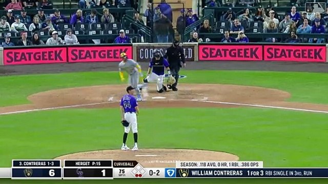 MLB: William Contreras despierta con su primer jonrón de la temporada