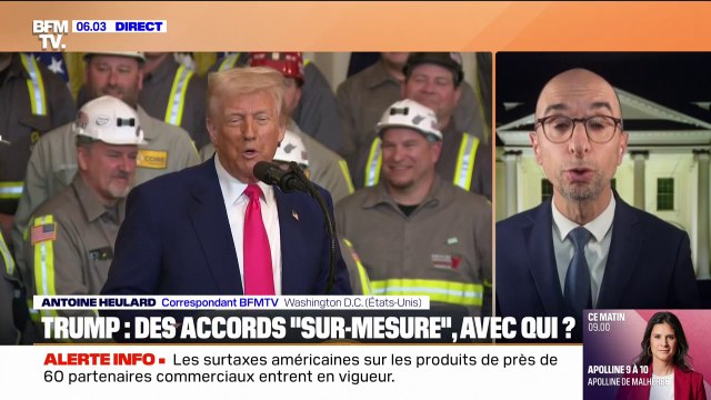 Droits de douane: Donald Trump annonce des accords sur mesure avec les autres pays
