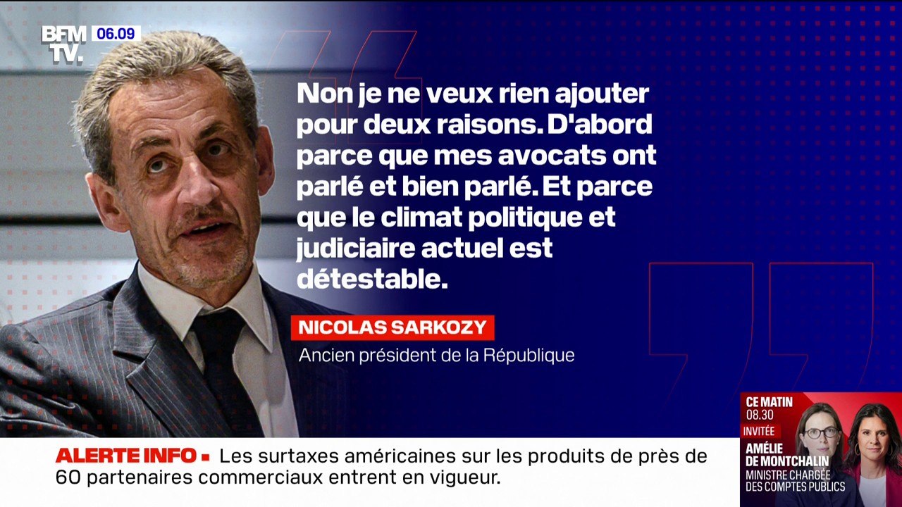Au dernier jour du procès du financement libyen, Nicolas Sarkozy dénonce un "réquisitoire politique"