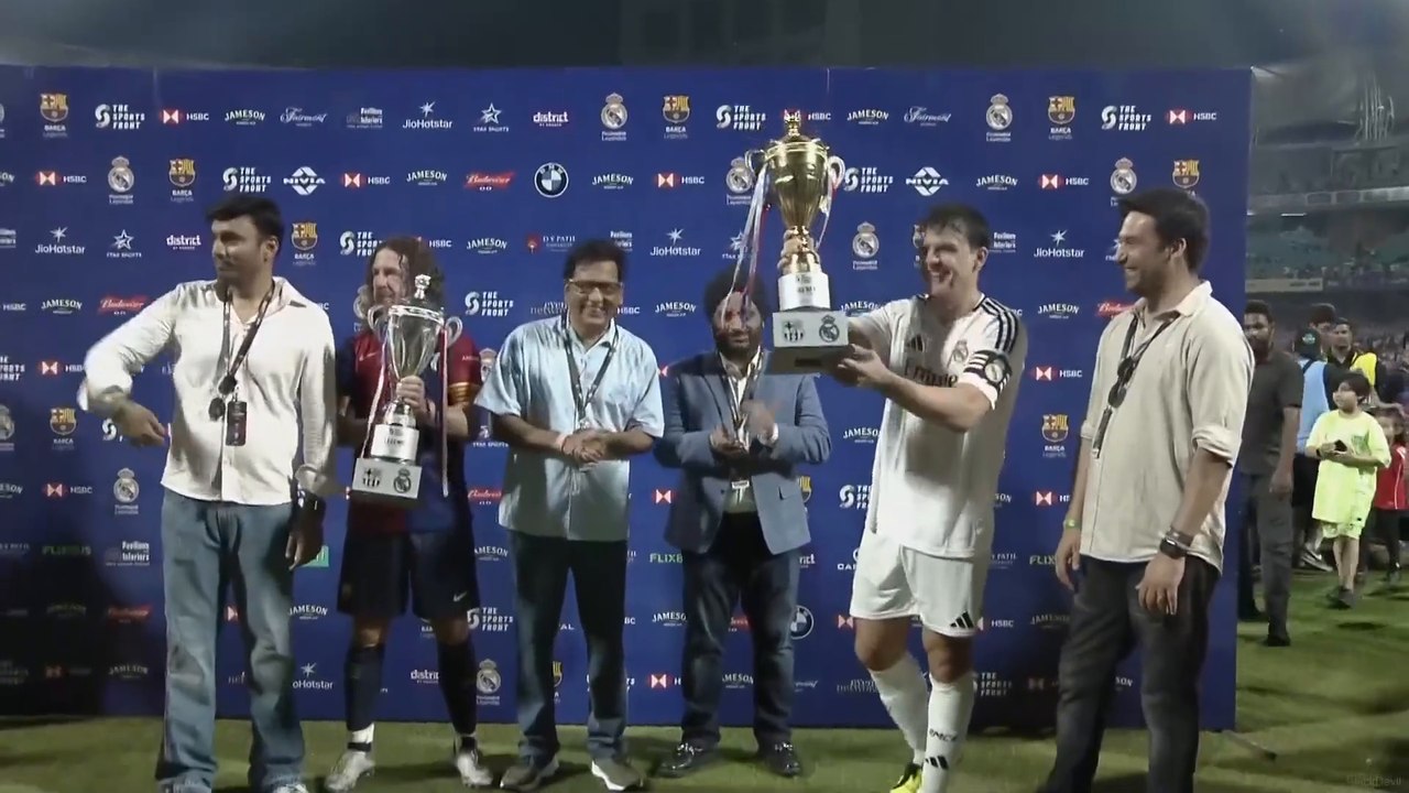 【FULL MATCH】 Barcelona Legends vs. Real Madrid Leyendas | El Clasico In Mumbai: Figo, Kluivert, Xavi, Pepe