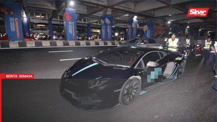 'Content creator' pandu Lamborghini tapi tiada lesen