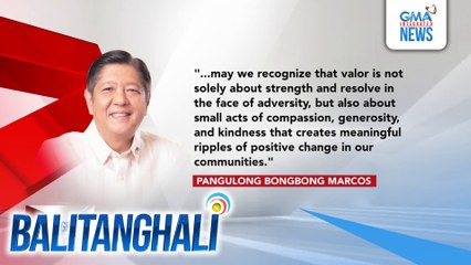 Nakiisa si PBBM at VPSD sa paggunita ng Araw ng Kagitingan | Balitanghali