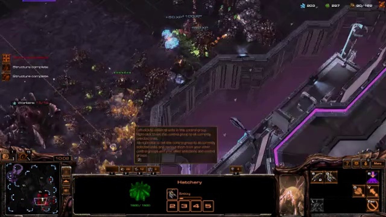 [SC2]No.0364--Great ZERG Player vs Hard-Level ZERG A.I, LOSS[Gold Proxy did NOT work.].CUT.01'25-13'19