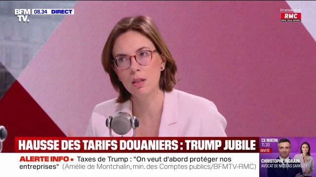 Hausse des tarifs douaniers: Notre objectif, c'est que ces droits de douane ne s'appliquent pas , affirme Amélie de Montchalin