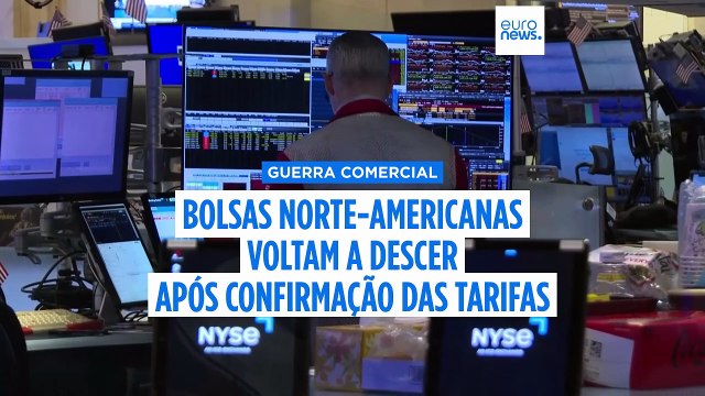 Ações dos EUA voltam a cair após mais um dia de volatilidade nos mercados