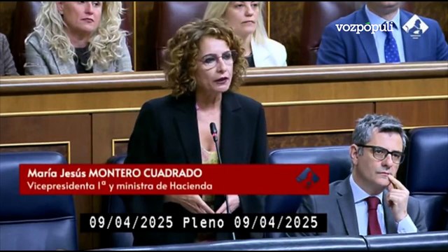 María Jesús Montero: Parece que el PP intenta buscar una excusa para votar en contra de las medidas del Gobierno frente a los aranceles.