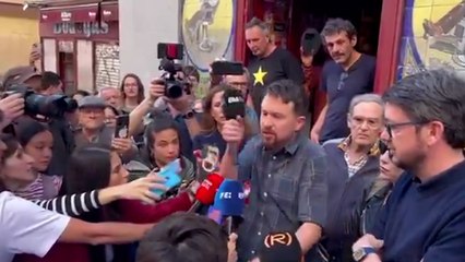 Tenso enfrentamiento entre Pablo Iglesias y Vito Quiles: "Robo y triple"
