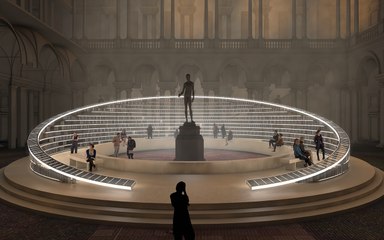 Milano Design Week, eventi Brera: la luce, i libri e le immagini accecanti di "Library of Light" di Es Devlin