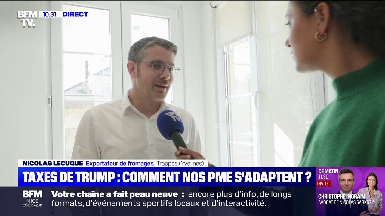 Droits de douane américains: "C'est une certitude qu'il y aura beaucoup de dégâts", confie Nicolas Lecuque, exportateur de fromages
