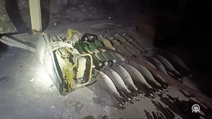Pençe-Kilit Operasyonu bölgesinde teröristlere ait silah, mühimmat ve yaşam malzemesi ele geçirildi