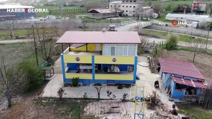 Mehmet dedenin sarı-lacivert evi gündem oldu