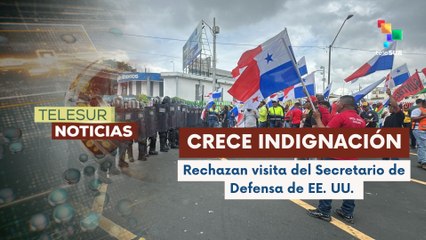 Panameños rechazan visita del Secretario de Defensa estadounidense a bases militares