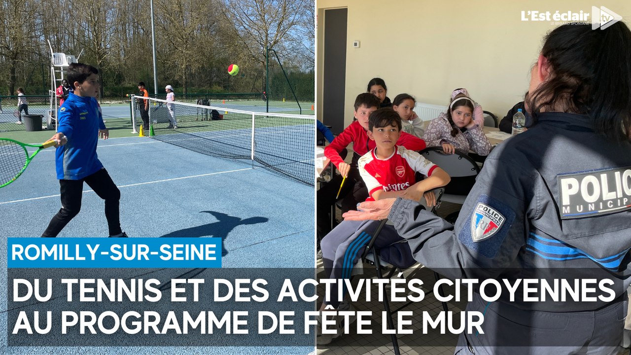 Du tennis et des activités citoyennes au programme de Fête le mur à Romilly-sur-Seine