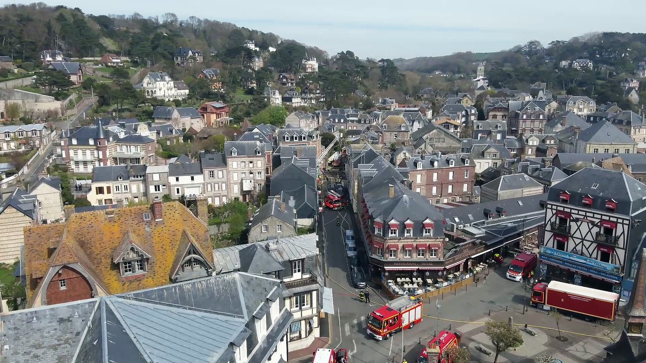 Explosion à Étretat : l'intervention des pompiers (©Sdis 76)