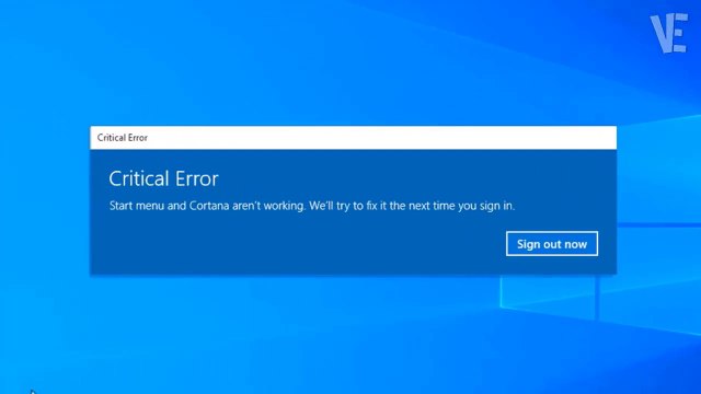 Solved - Critical error start menu not working on windows 11 / 10