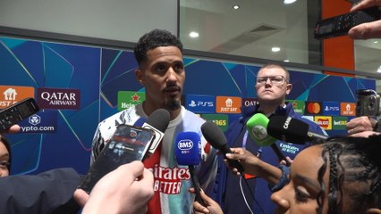 Saliba on Declan Rice and the Quarter Final not being over yet