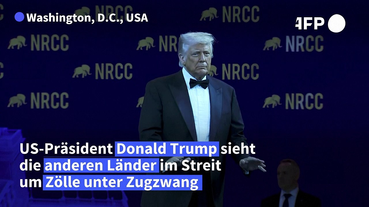 Trump im Zollstreit über andere Länder: "Sie kriechen mir in den Arsch"