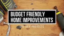 Budget-Friendly Home Improvement One Day Project - Ronnie Tarabay