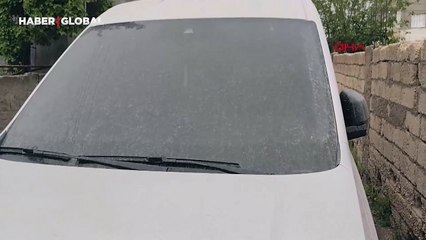 Şırnak'ta toz taşınımı: Araçlarda çamur tabakaları oluştu