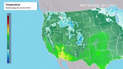 Warm in the West on Wednesday as wildfire concerns rise in parts of the plains and Rockies.