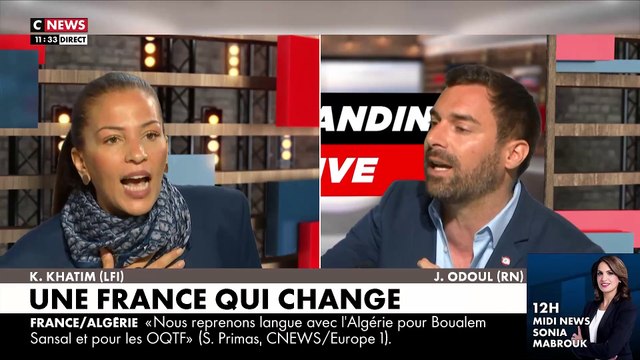 Karima Khatim de LFI crée un scandale ce matin sur le plateau de « Morandini Live » sur CNews après avoir déclaré que « la France est un pays raciste »