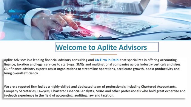 Expert Chartered Accountant Services by Aplite Advisors - Your Trusted Financial Partner