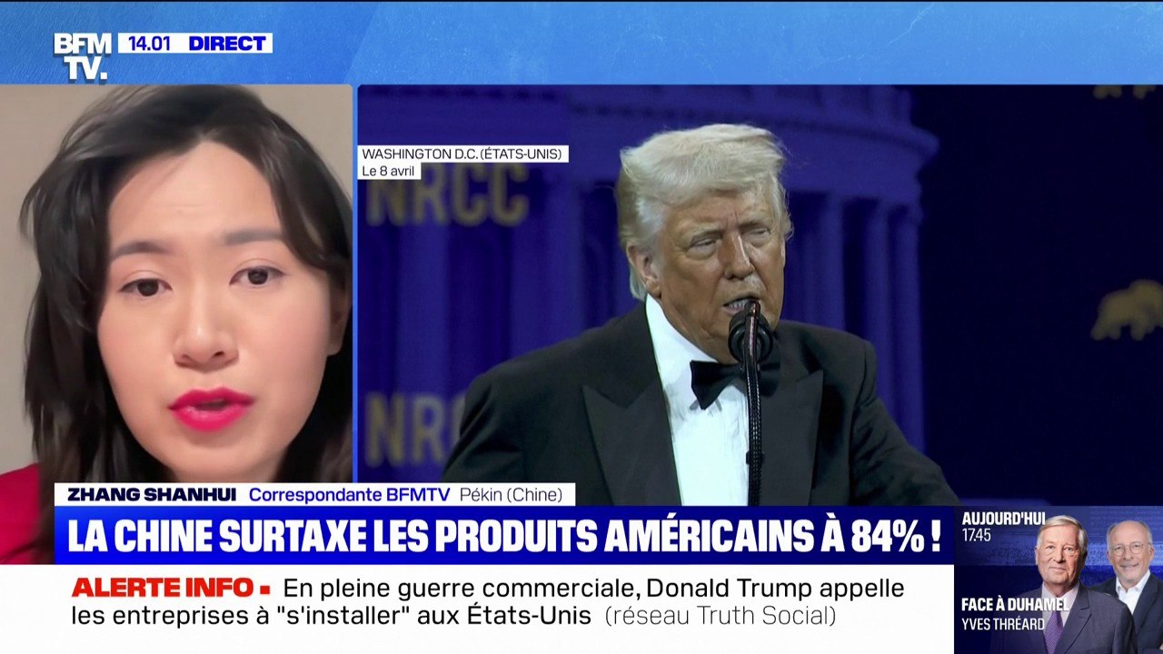 Droits de douane américains: la Chine réplique et va porter ses surtaxes à 84% sur les produits américains