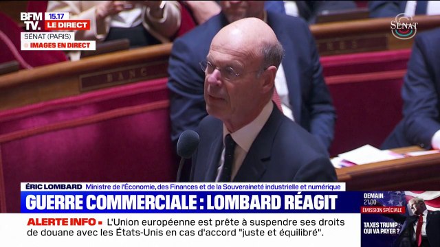 Taxes américaines: Notre objectif est le retour au libre-échange , assure Éric Lombard