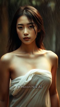 Asian Beauty in the rain #ai #beauty #asian #girl