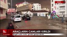 Bingöl'ü dolu vurdu, gündüz geceye döndü