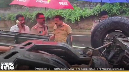 മന്ത്രി കേളുവിന്‍റെ എസ്‌കോർട്ട് വാഹനം അപകടത്തിൽപ്പെട്ടു; രണ്ട് പൊലീസുകാർക്ക് പരിക്ക്