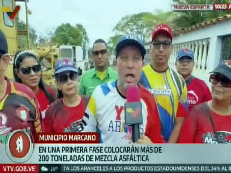 Nueva Esparta I Inician primera fase del Plan de Asfaltado en el sector El Palito mcpio. Marcano
