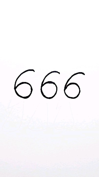 how to draw number 666 from bird - video Dailymotion